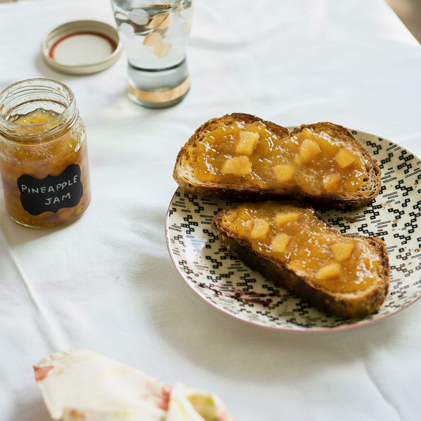 Artisanal Pineapple Jam - All-Natural, No Added Sugar